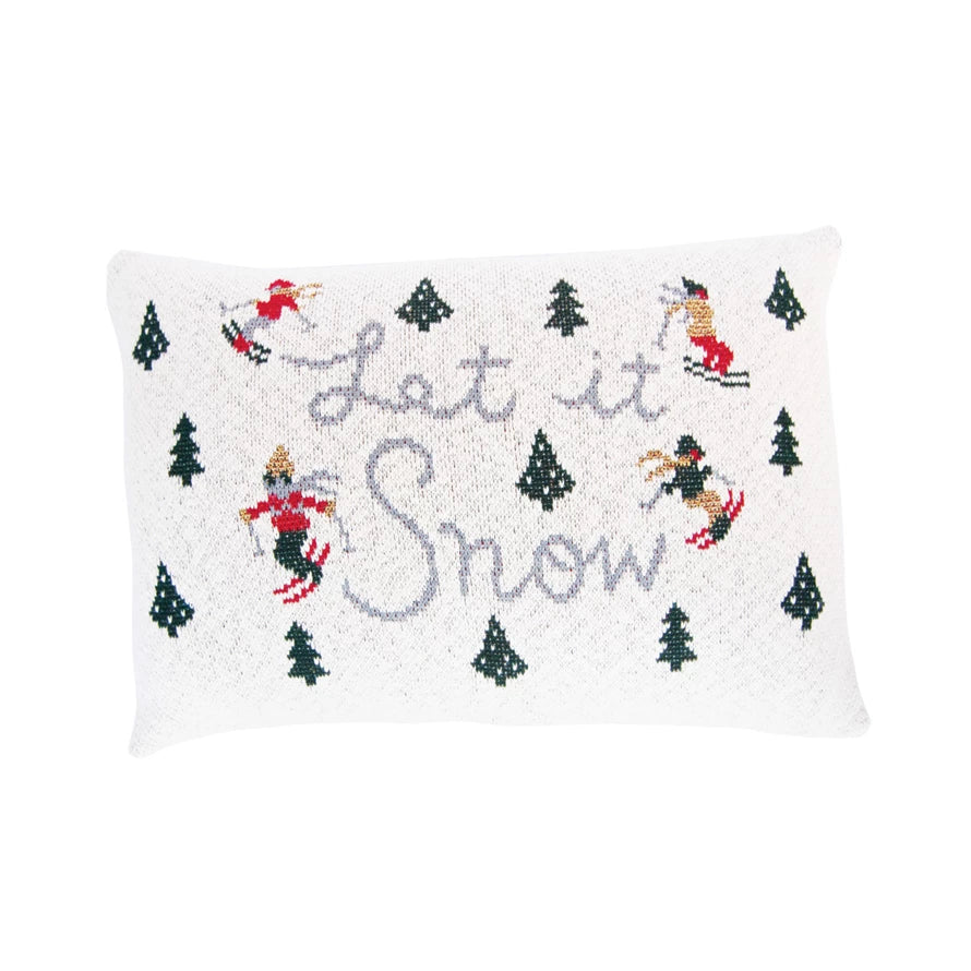 Let it snow Lumbar Pillow