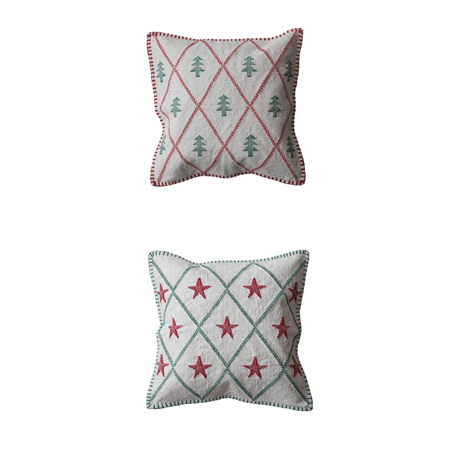 18"WOVEN STAR PILLOW
