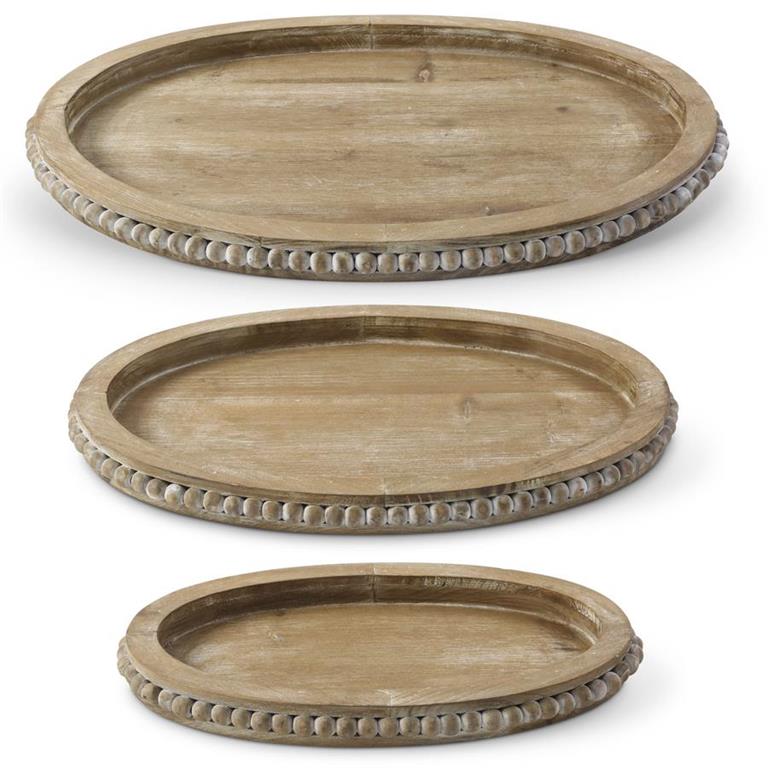LG BEAD OVAL TRAY