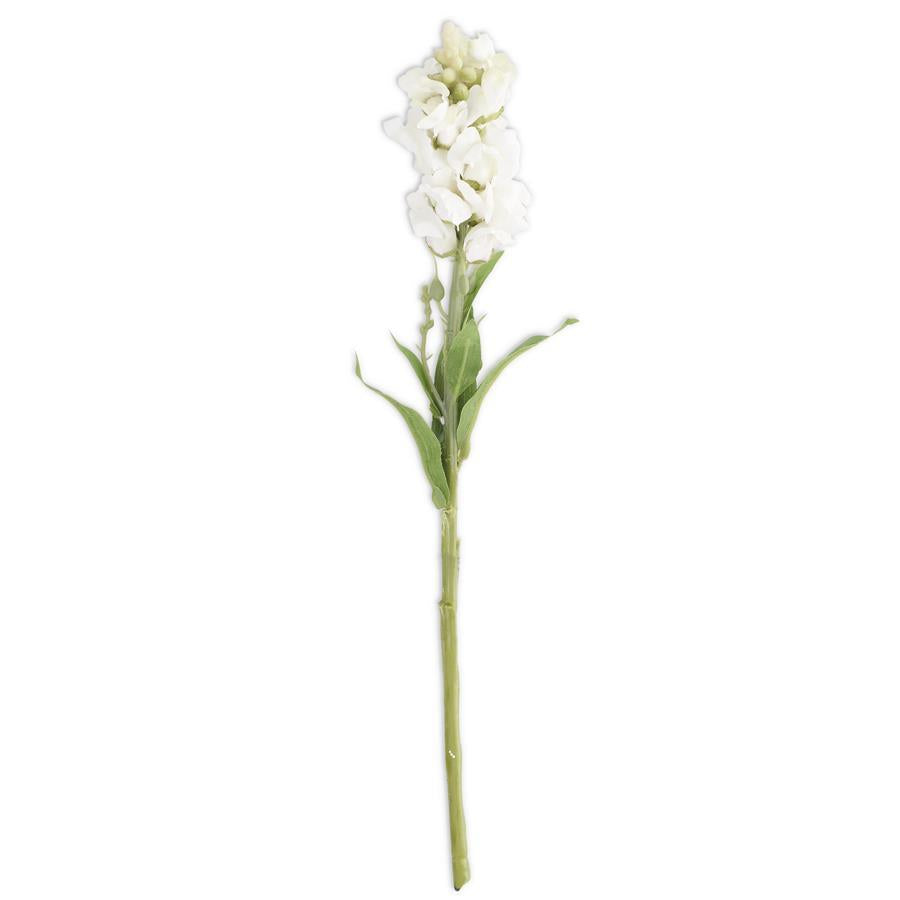20.5" WHITE STOCK FLOWER