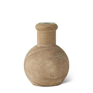 SM WOOD BUD VASE