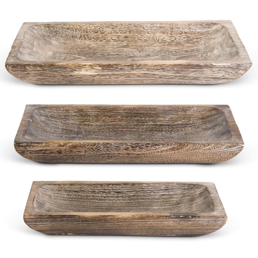 LG PAULOWNIA WOOD TRAYS