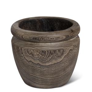 LG PAULOWNIA WOOD POT