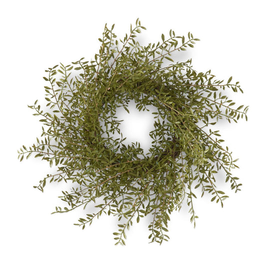 22" Myrtle Leaf Candle Ring