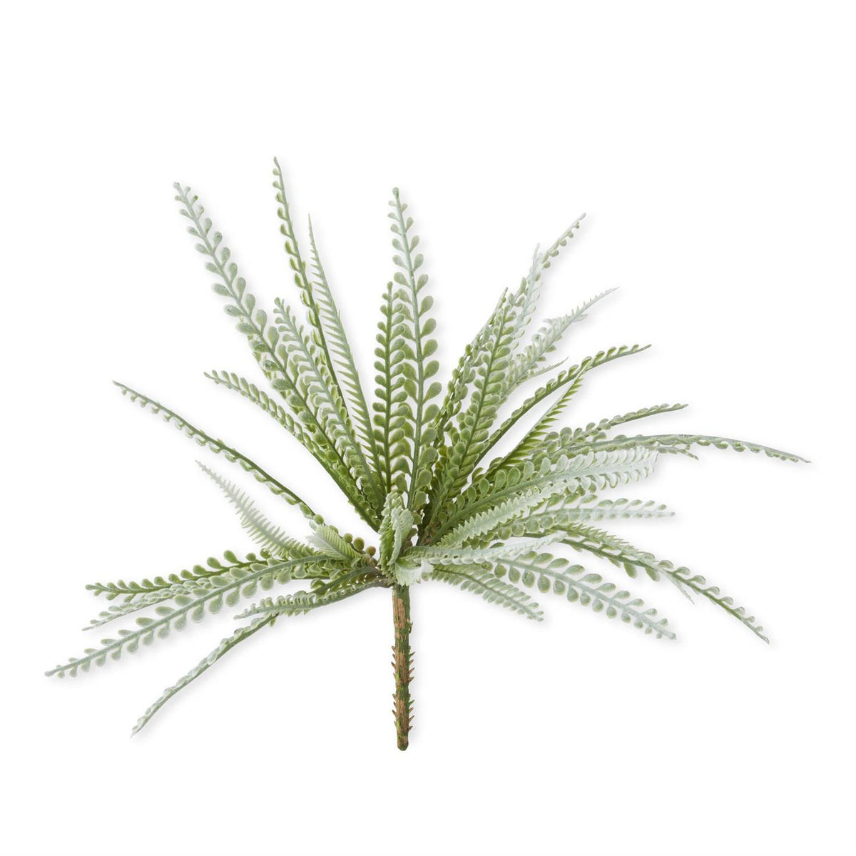 14" GRREN FLOCKED FOLIAGE