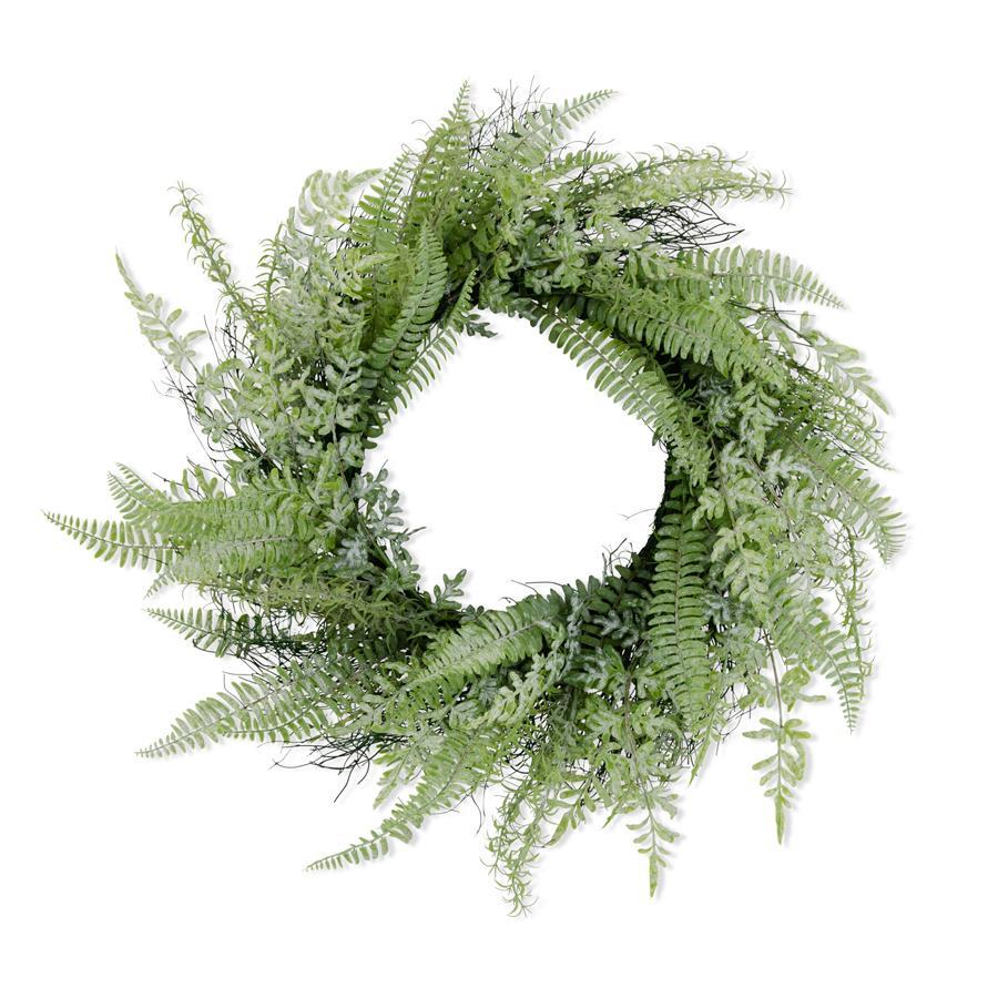 27" MIXED FERN WREATH