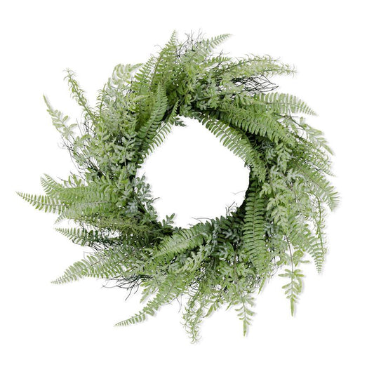 27" MIXED FERN WREATH