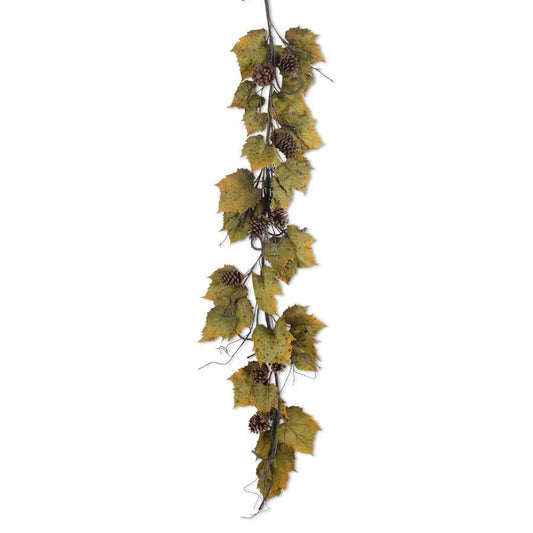 56"GRE&ORAN GRAPE LEAVES GARLAND