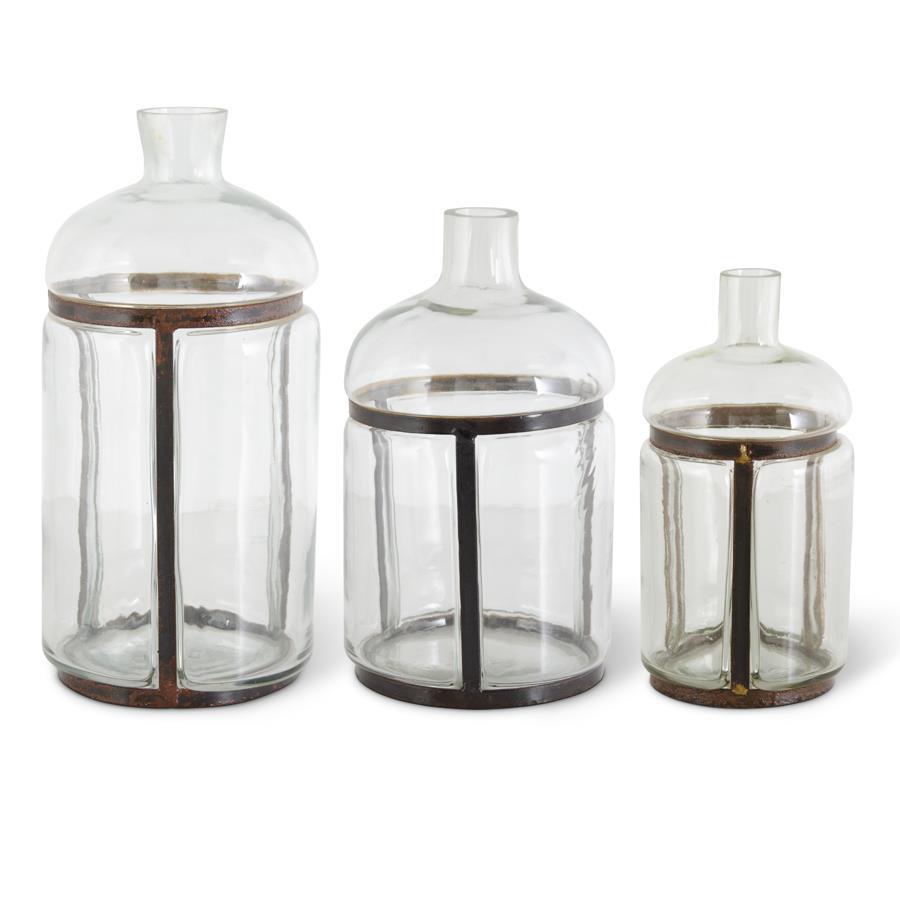 LG BLOWN GLASS BOTTLE