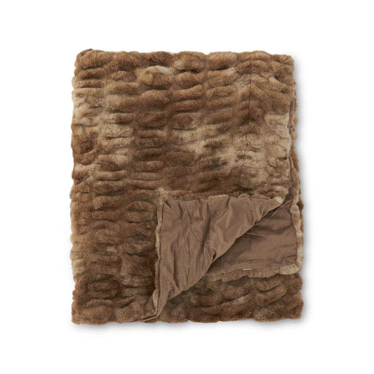 60"BR FAUX FUR BLANKET