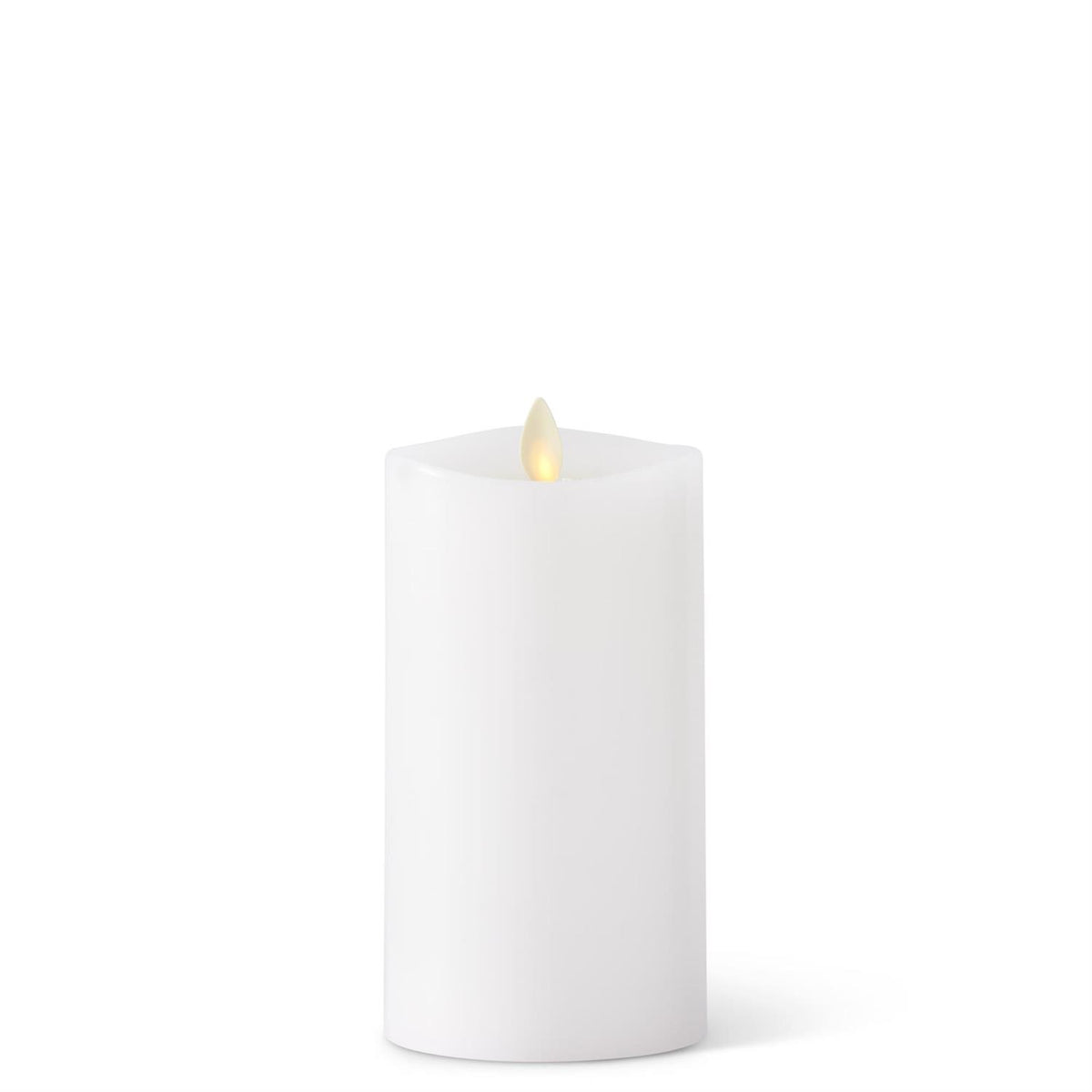 7.5"MD WHI PILLAR WAX CANDLE