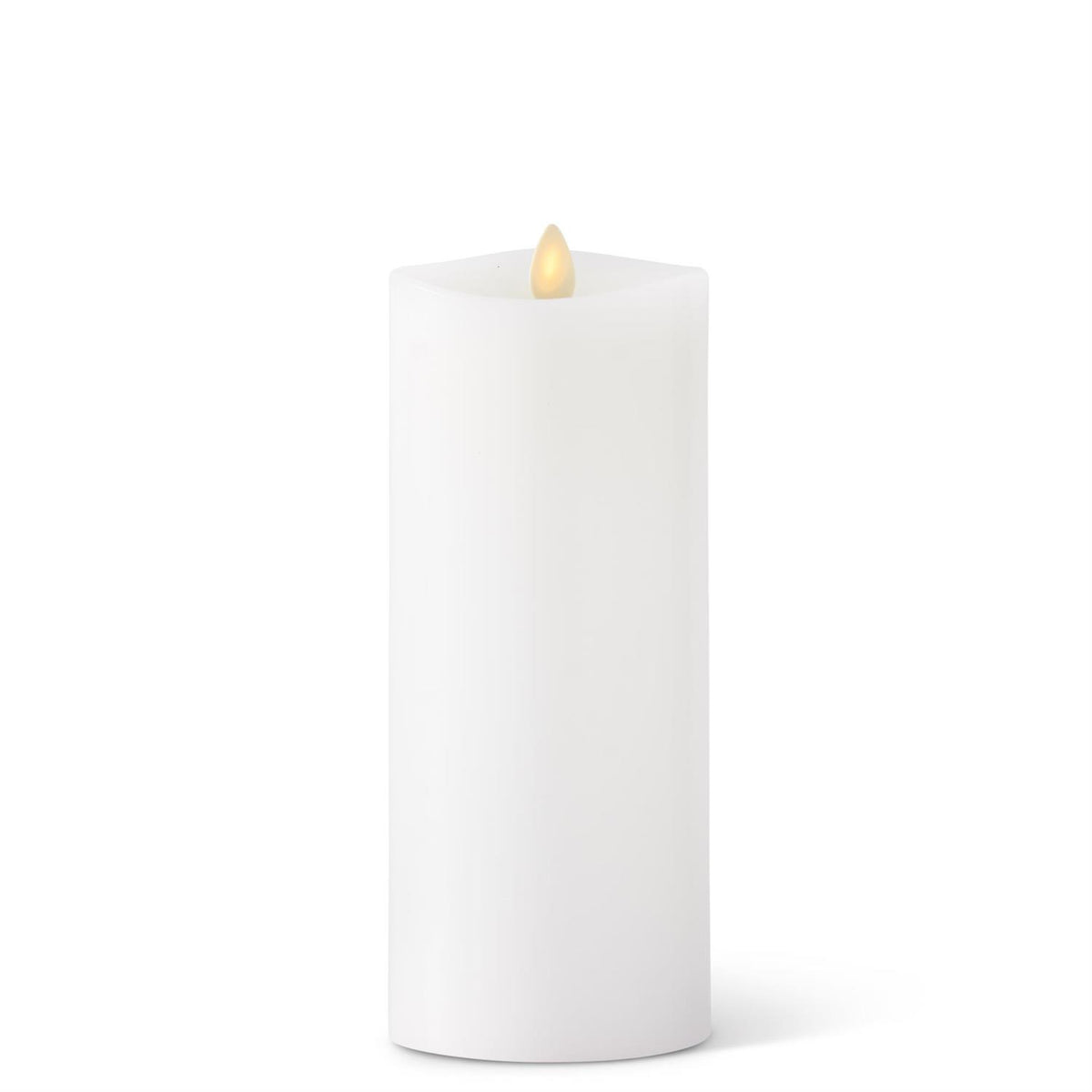 8.75"LG WHI PILLAR WAX CANDLE