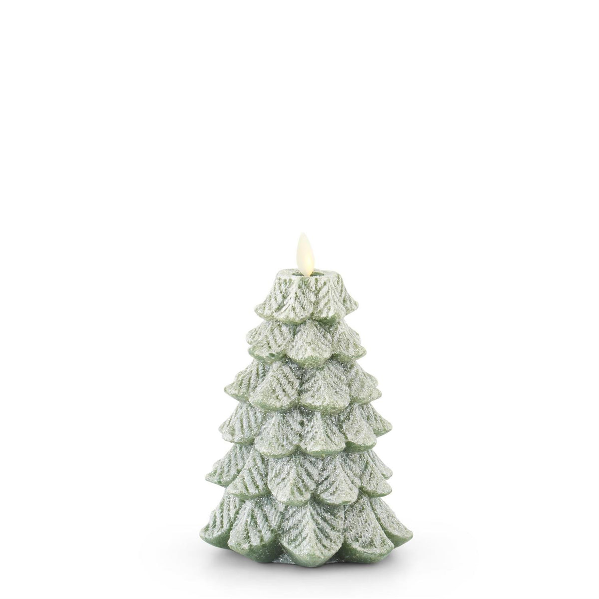 6.5" Green Snowy Luminara Tree