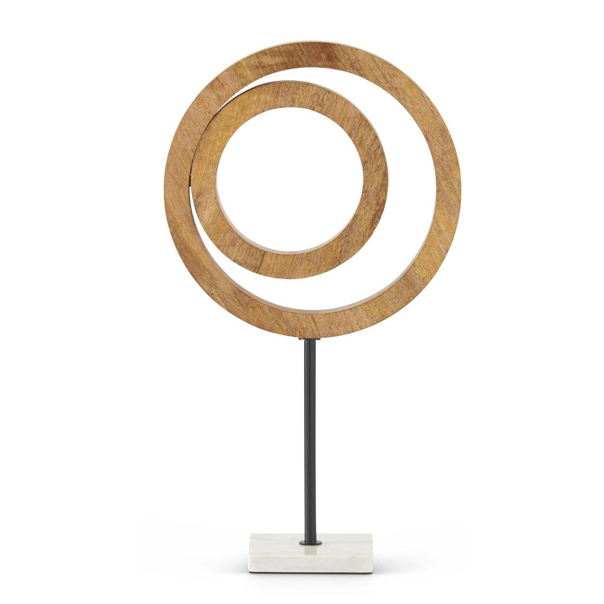 21.5" WOOD ABSTRACT SCULPTURE