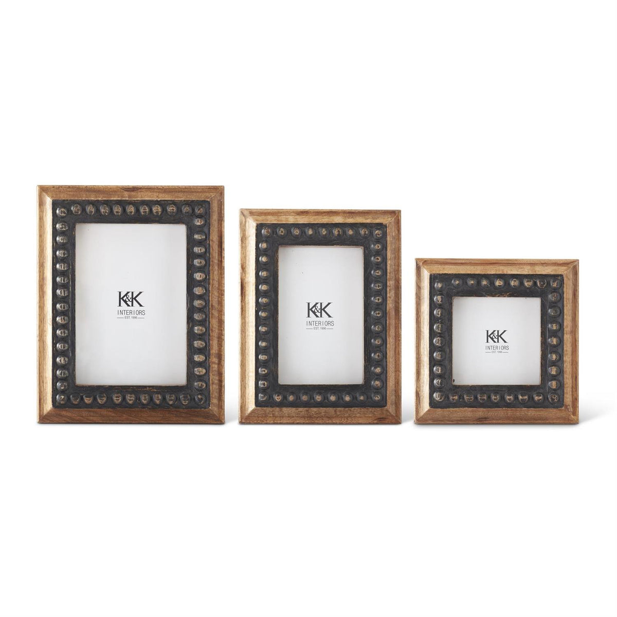 4X6 BLACK RIVET PHOTO FRAME