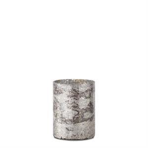 SM SILVER CRACKLED VASE