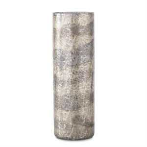 LG SILVER CRACKLED VASE