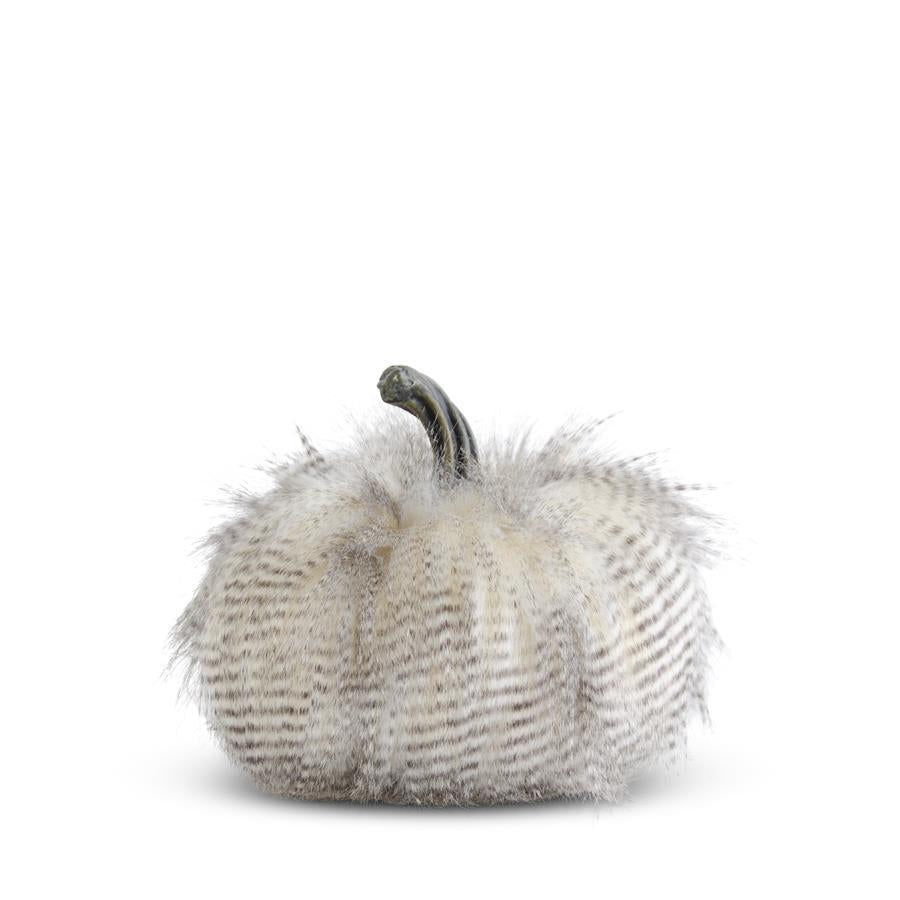 7"LG FUR GRAY PUMPKIN