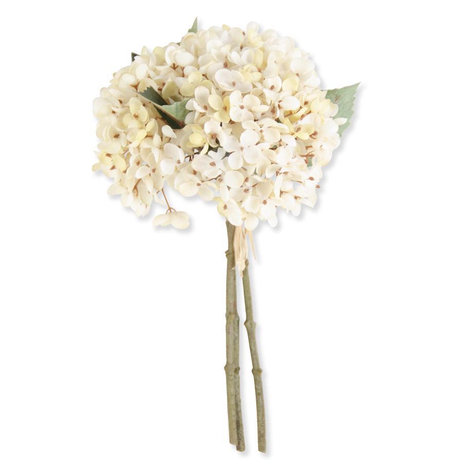 13"CREAM HYDRANGEA BUNDLE