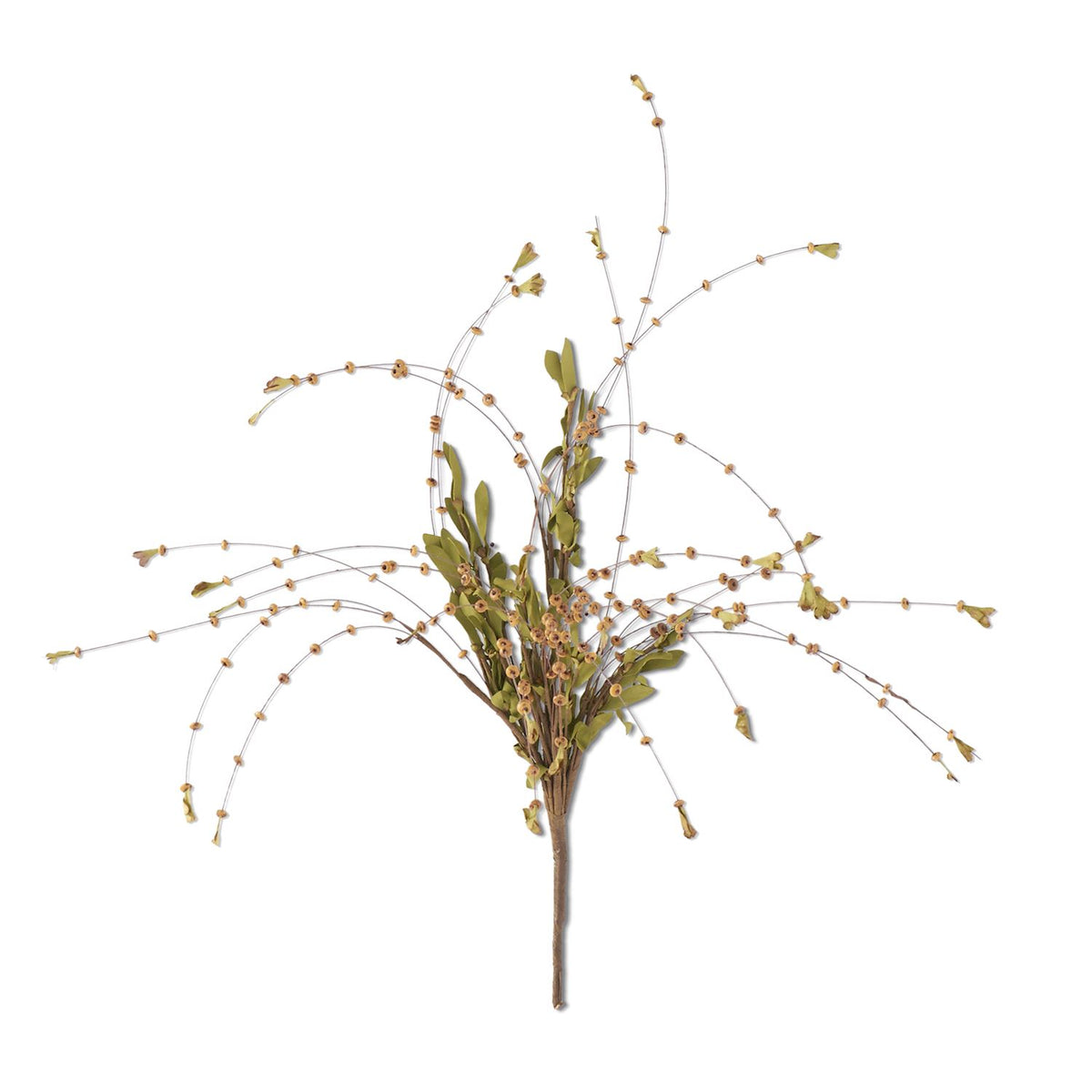 25"BR BEAD W/FOLIAGE