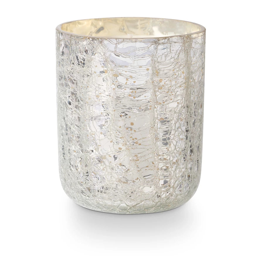 BALSAM&CEDAR IN CRACKLE GLASS CANDLE