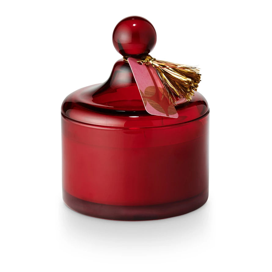 MEMORY LANE LIDDED GLASS CANDLE