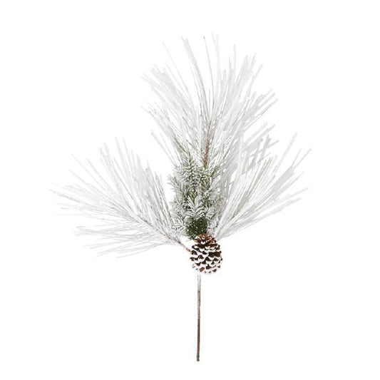 36"SNOWY PINE W/ PINECONES