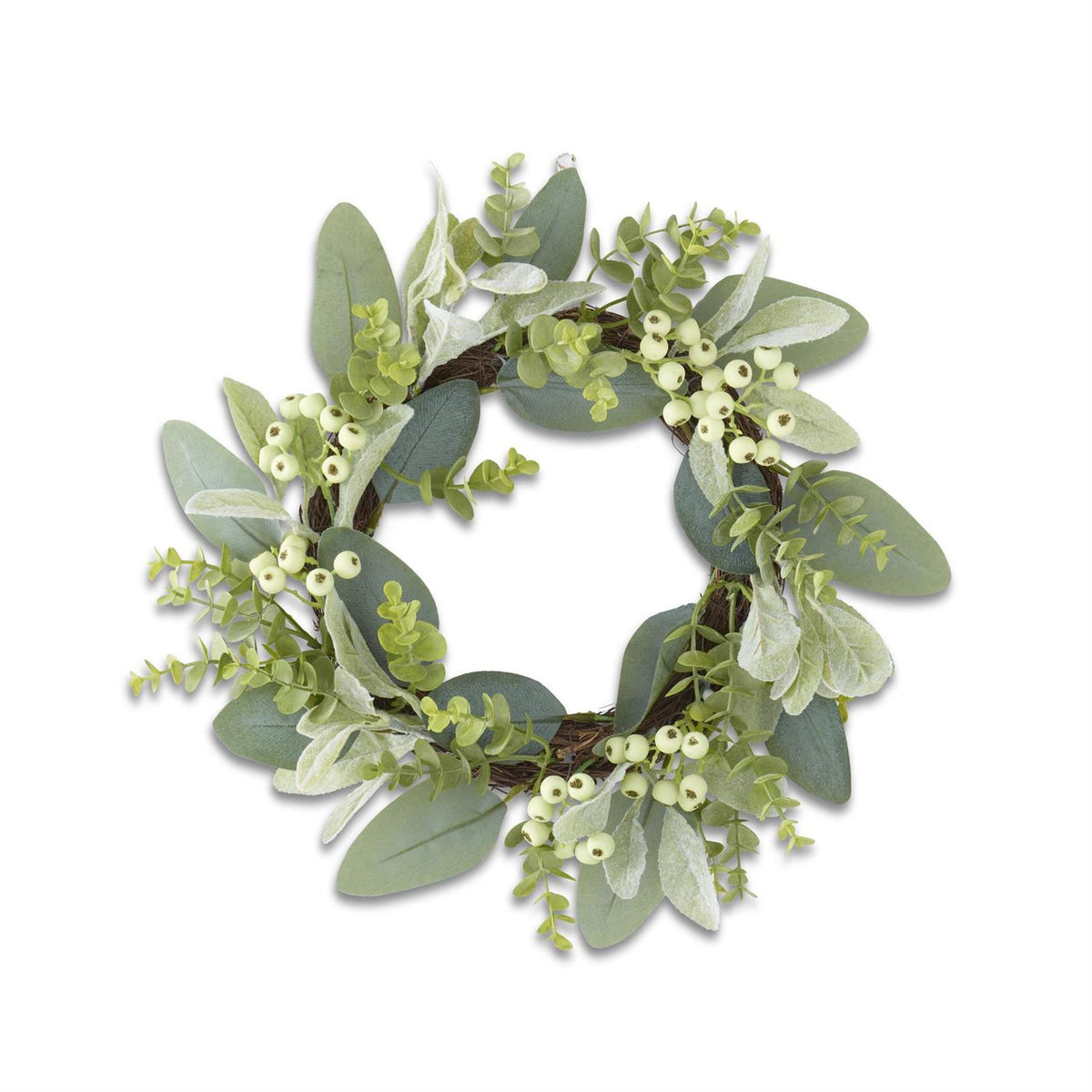 15.5" MIXED GREEN FOLIAGE RING
