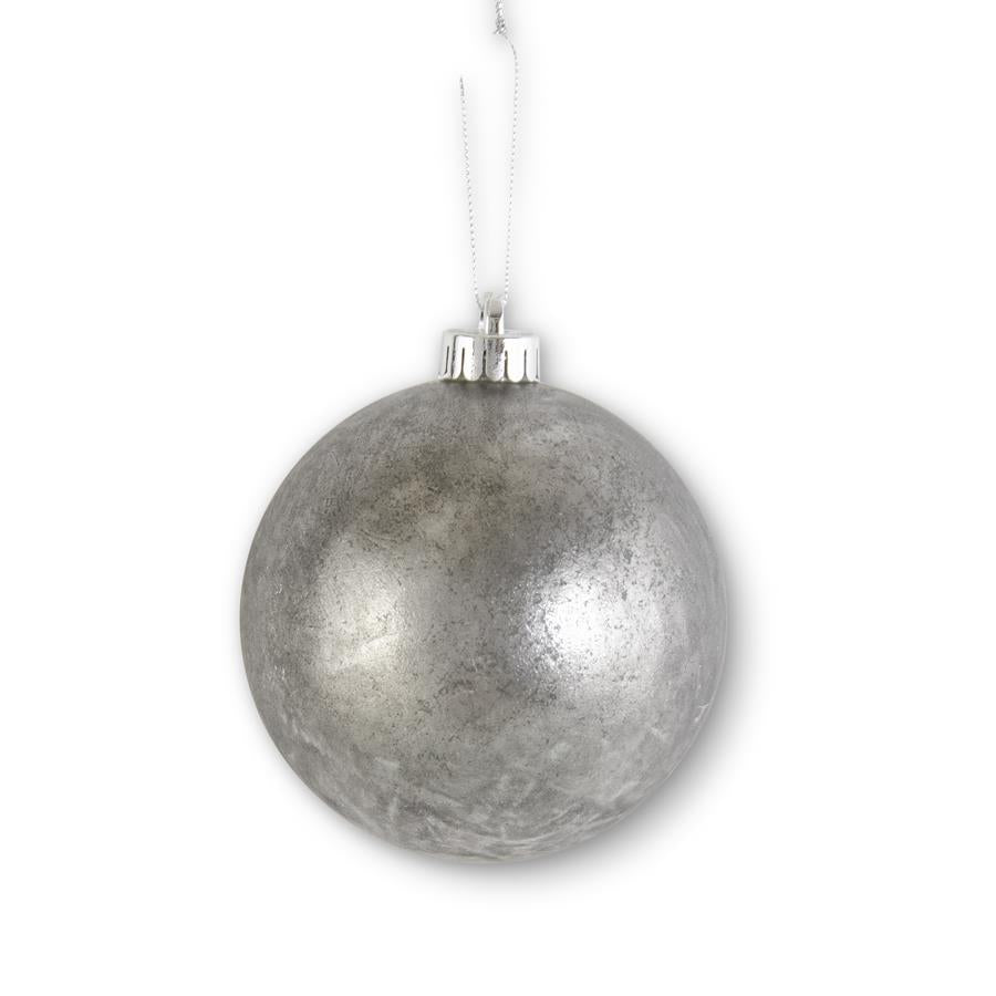 5"ROUND SILVER ORNAMENT