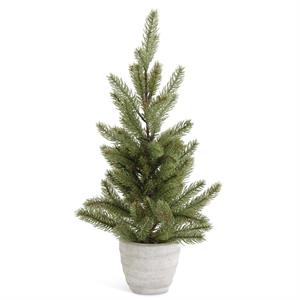 LG PINE TREE IN GRAY POT