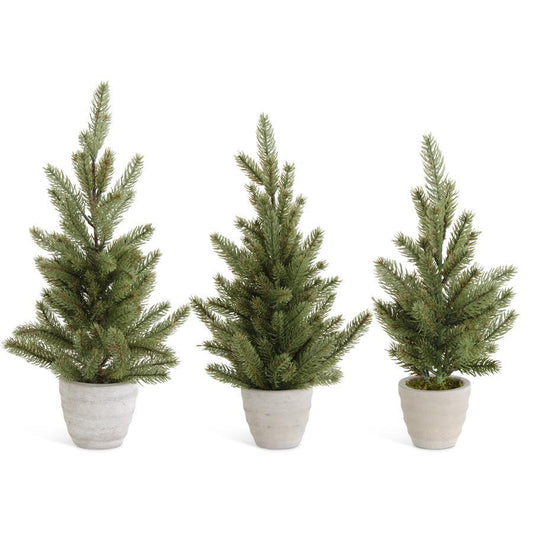 SM PINE TREE IN GRAY POT