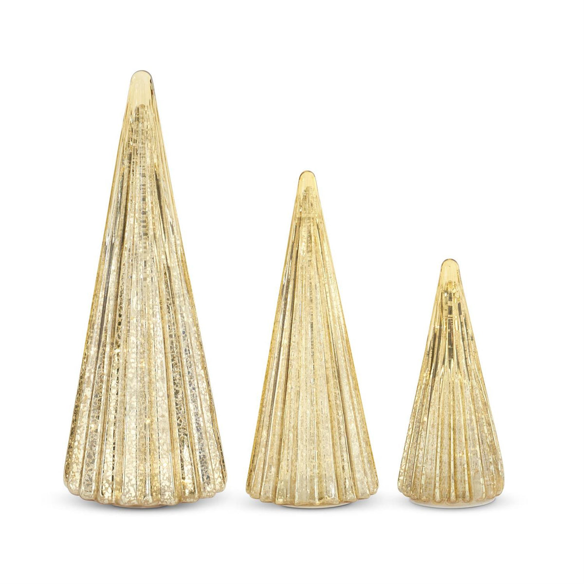 MD GOLD RIBBED LED MERCURY TREE