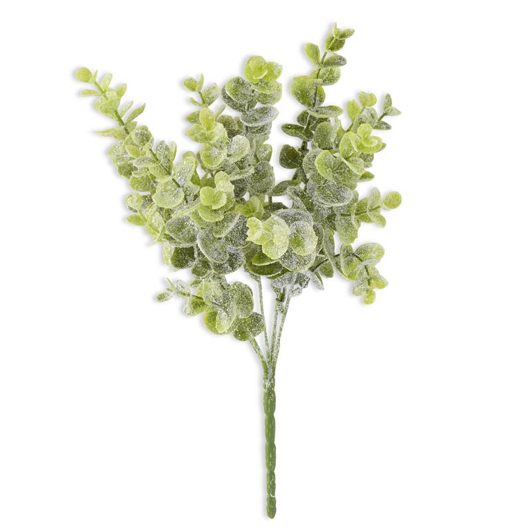 13"GLITTER SNOWY EUCALYPTUS BUSH