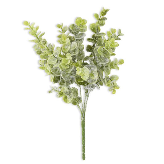 13"GLITTER SNOWY EUCALYPTUS BUSH