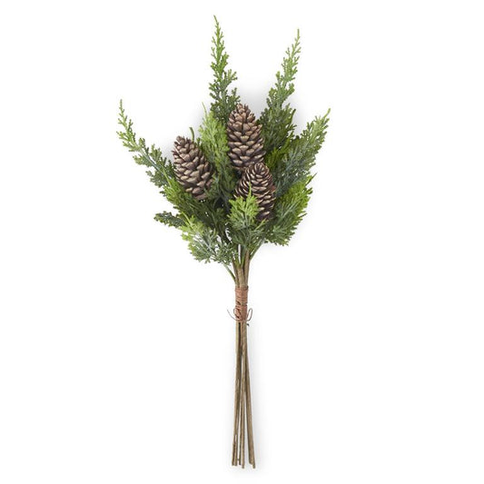 24"CYPRESS BUNDLE W/ PINECONES