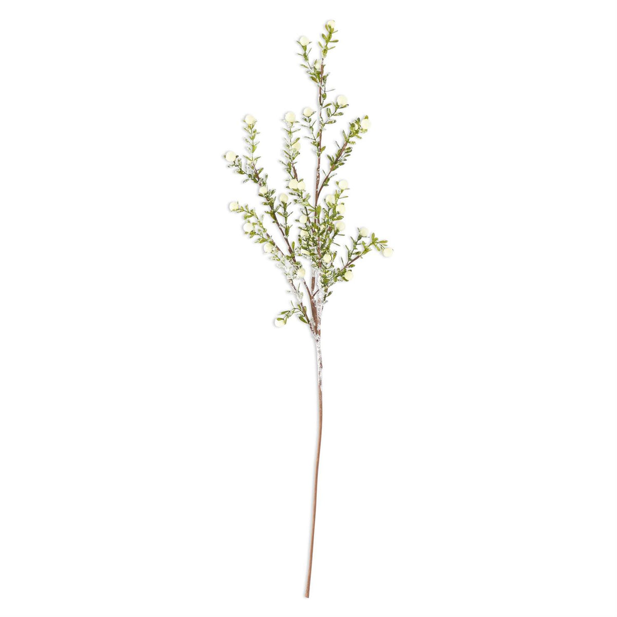 30"GLITTER SNOWY STEM W/WHI BERRY