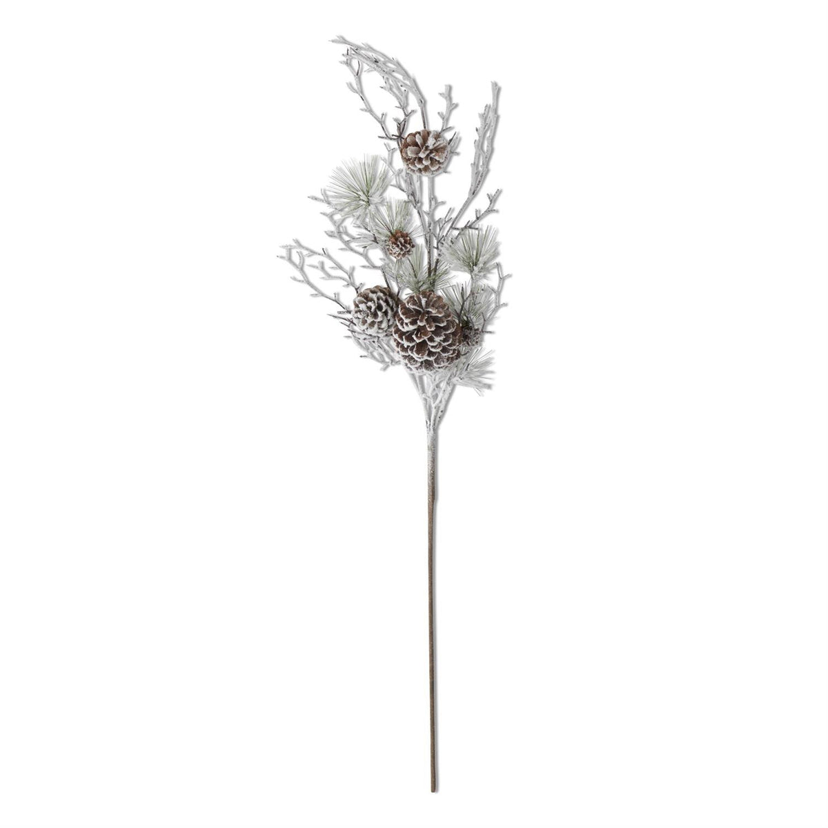 38"FLOCKED PINECONE STEM