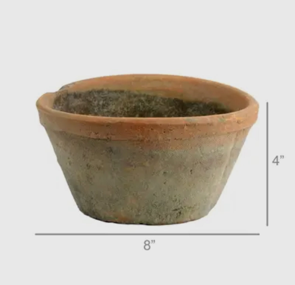 Rustic Terra Cotta Pot - Oval
