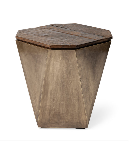 Hex end table