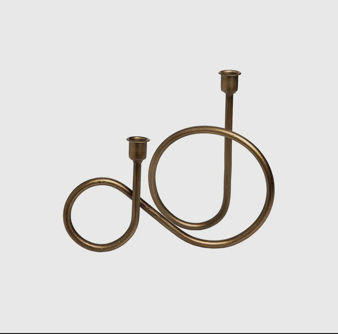 Brass Swirl Taper Holder