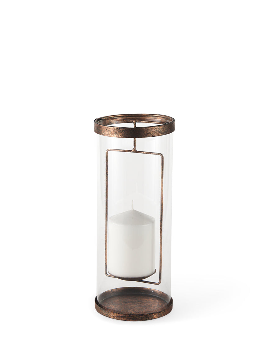 Tall Copper Candle Holder