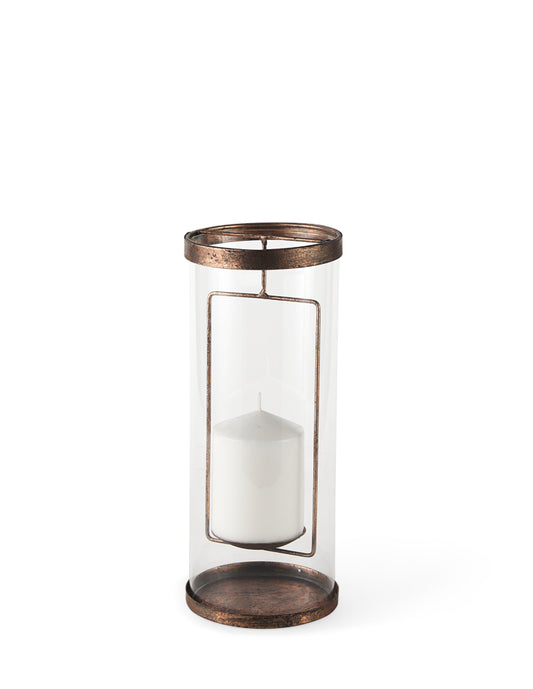 Tall Copper Candle Holder