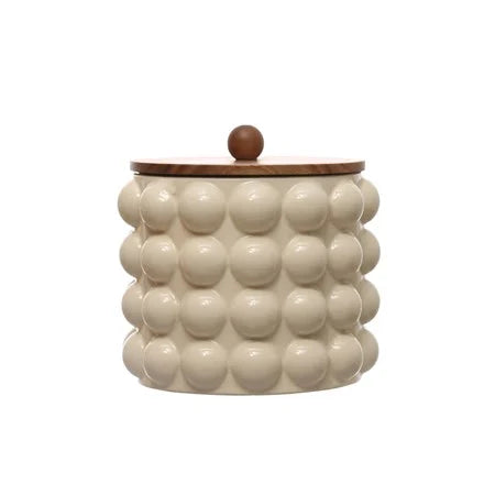 Stone Wear Canister W/ Raised Dots