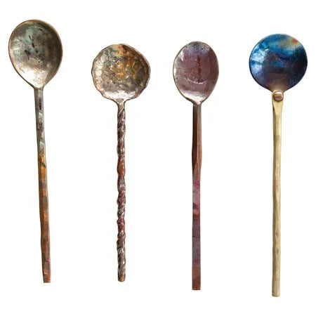 6" Copper Spoon Set of 6