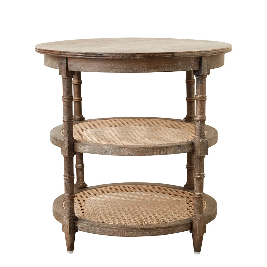 23” Round Mango Wood Table