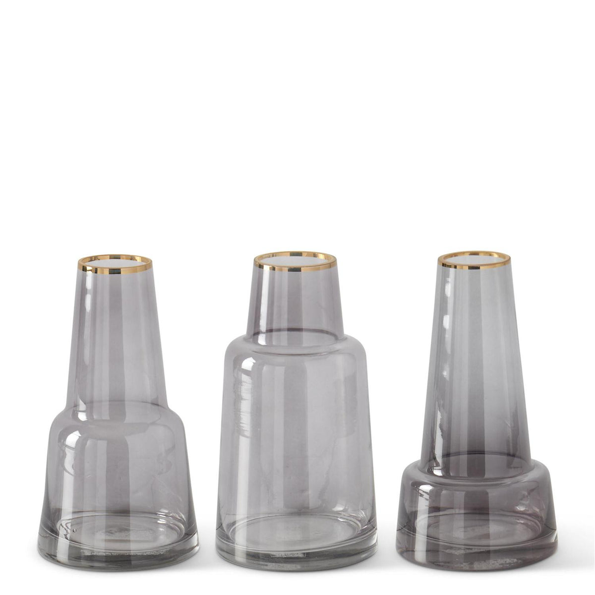 Glass Vase - Gray