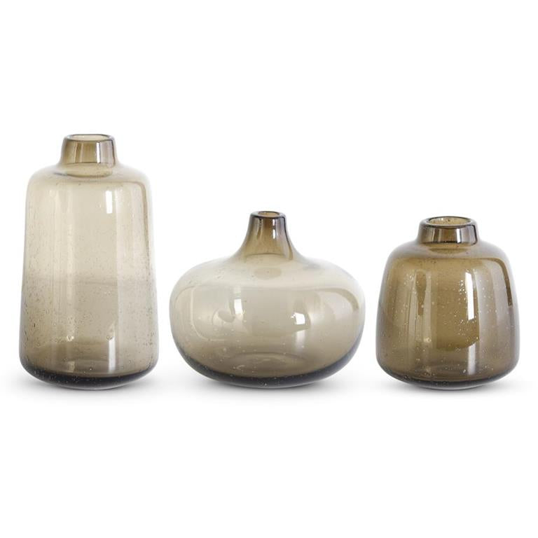 Short Blown Glass Vase