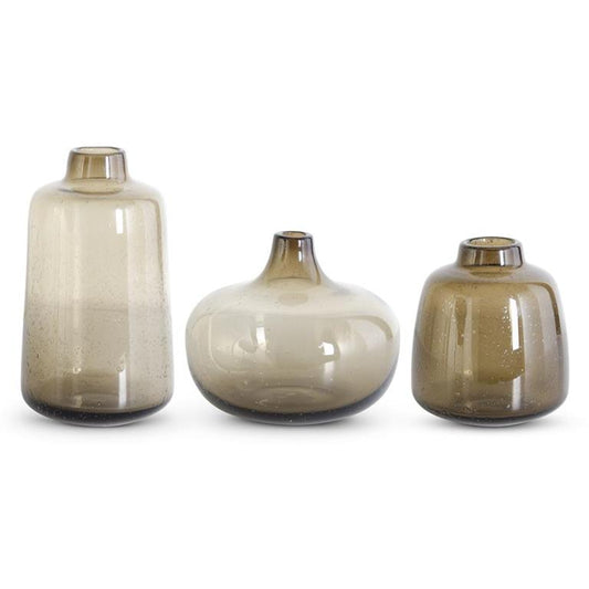 Short Blown Glass Vase