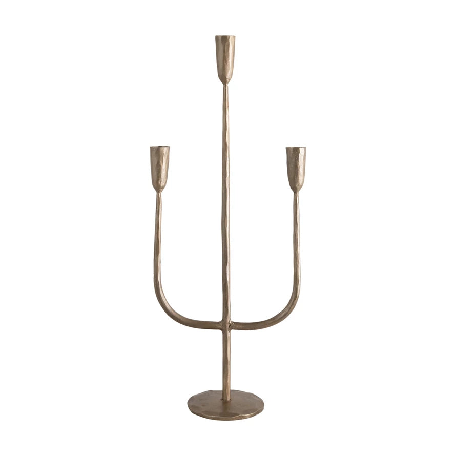 21” Candelabra - Brass