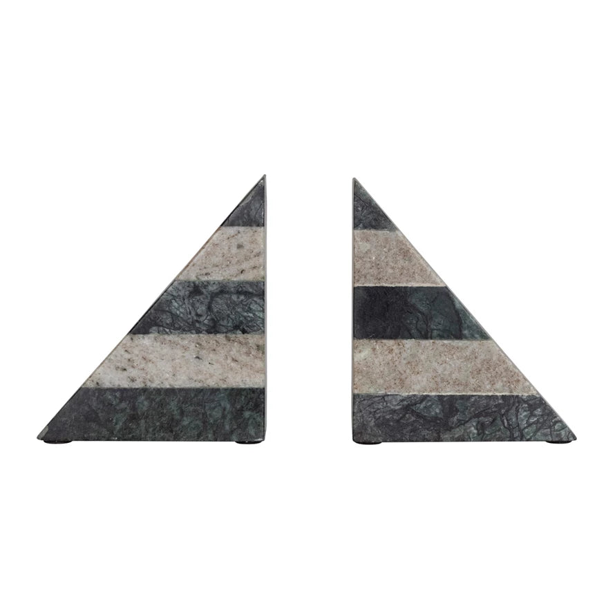 Marble Book Ends